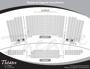Plan de salle du théâtre du Cégep de Trois-Rivières