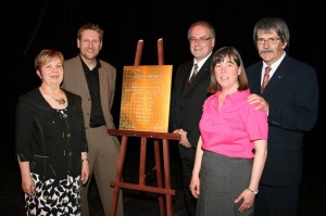 Lucie Comeau, Pierre Chastenay, Denis Boudreau, Lucy Sicard et Christian Muckle.