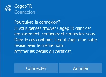 Wi-Fi Windows étape 5