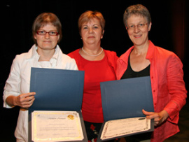 Maryse Côté, Lucie Comeau et Marie-Claude Bouffard