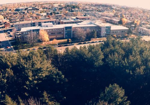 Vue aérienne du cégep de Trois-Rivières