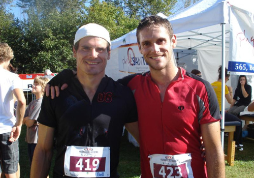 Frédéric Walczak, enseignant d’éducation physique et Jérôme Leriche, enseignant au Cégep de Sherbrooke.