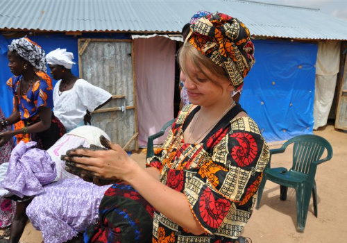 Claudia Verreault, étudiante en Histoire et civilisation au Sénégal.