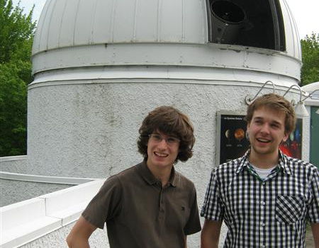 Les deux animateurs, Étienne Lantagne-Hurtubise et Benjamin Caron.