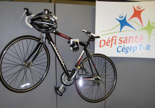 Un vélo prix de participation au Défi santé cégep TR