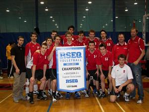 L’équipe de volleyball masculine AA du Cégep de Trois-Rivières