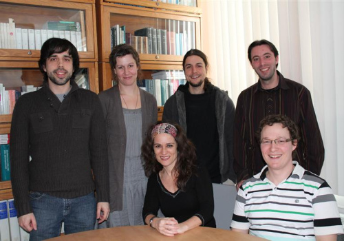 Le comité organisateur : à l’avant, Natasha Giroux et Martin Hould; à l’arrière, Éric Désilets, Patricia Nourry, Dany Roy-Robert et Patrice Létourneau. Absent sur la photo, Jan Michel.