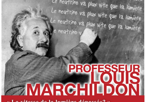 Affiche de la conférence du professeur Louis Marchildon