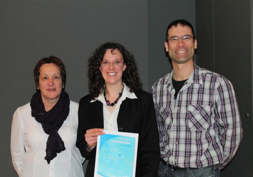 Sylvie Doucet (directrice adjointe aux programmes), Isabelle Cloutier (animatrice de l’atelier et enseignante au Cégep de St-Hyacinthe) et Marc Vouligny (enseignant TGÉ).