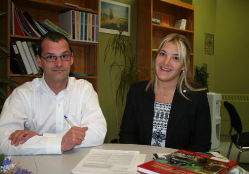 Steeve Gervais, enseignant à la Commission scolaire du Chemin-du-Roy et Marie-Hélène Leblanc, conseillère pédagogique au Cégep de Trois-Rivières.