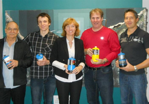 Jacques Héroux (génie électrique), Benoit Levasseur (mécanique du bâtiment), Robert Rouette (génie électrique) et Martin Milette (génie civil)