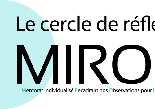 Affiche MIROIR le cercle de réflexion