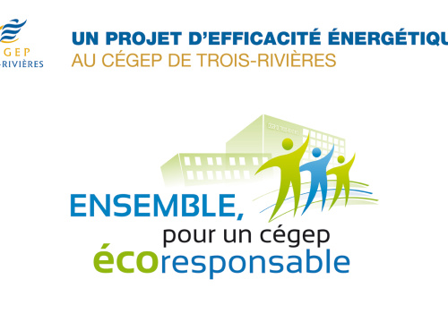 Affiche Ensemble, pour un cégep écoresponsable