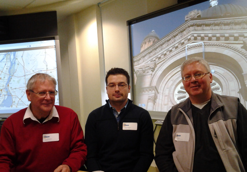 Luc Archambault (littérature), Simon Lévesque (physique) et Luc Morin (mathématique)