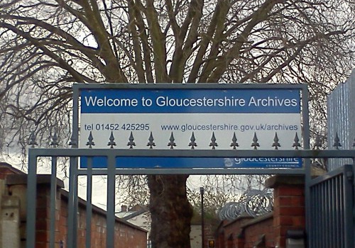 Une affiche de Gloucestershire Archives Angleterre