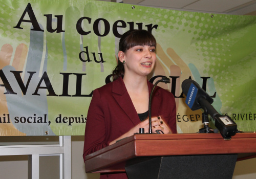 Marie-Pierre Leblanc, étudiante en travail social.