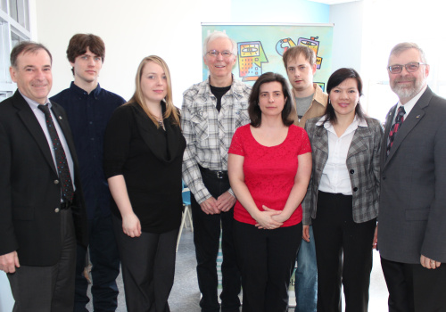 Gilles Champoux, Didier Provencher, Émilie Bilodeau, Yvon Gaboury, Lyne Francoeur, Renaud Dupuis, Johanna Chaparro Munevar, Raymond-Robert Tremblay, directeur général. Absents de la photo : Fernande Lauzière, Michèle Messely et Jean-Philippe Lévesque-Sergerie.