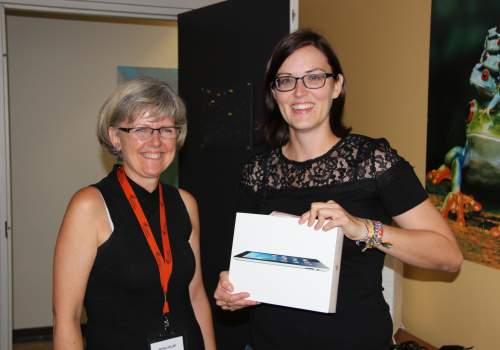 Nadia Leboeuf remporte le iPad à la journée d'accueil 2014