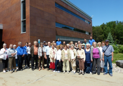 une visite pour 42 personnes chez Innofibre, organisée par L’Association Forestière de la Vallée du St-Maurice