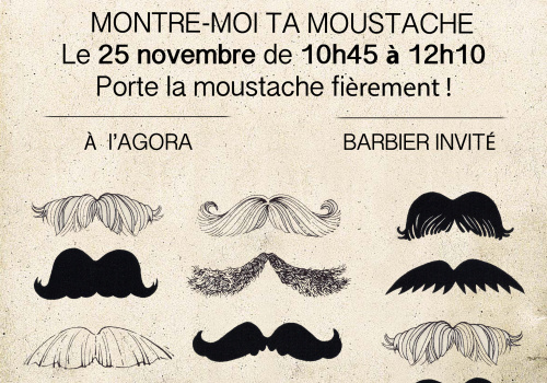 Affiche Movembre - Dessins de moustaches