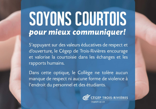 Affiche Soyons courtois