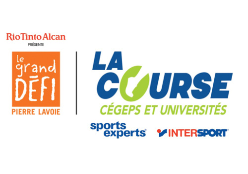 Logo Le grand Défi Pierre Lavoie - La courses cégeps et universités