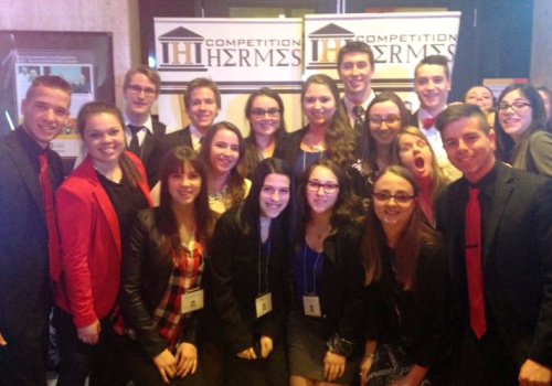 Quelques participants du Cégep de Trois-Rivières à la Compétition Hermès.