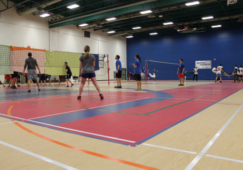 L’activité de lancement de la 12e édition du Défi santé « Volleyball en folie ».