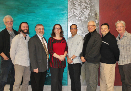 Jean-Guy Lacroix, Patrice Létourneau, Raymond-Robert Tremblay, Katerine Deslauriers, Martin Godon, Luc Desautels, Louis Samson et Pierre Després. (Absents de la photo : Michel Lalancette et Éric Tremblay).