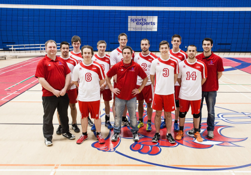 L’équipe masculine de volleyball division 2 des Diablos.