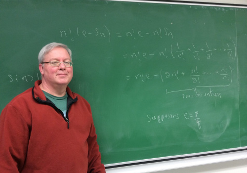 Luc Morin, enseignant au département des mathématiques