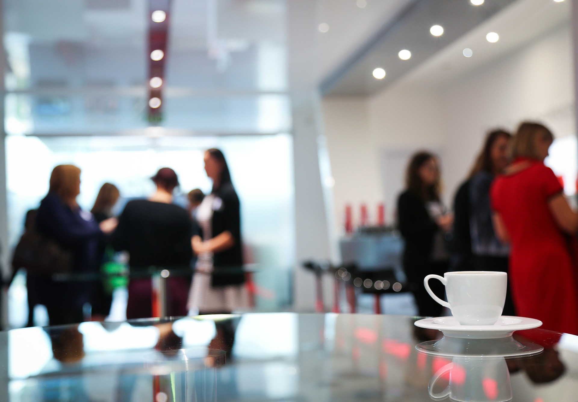 Pause café lors d'une soirée