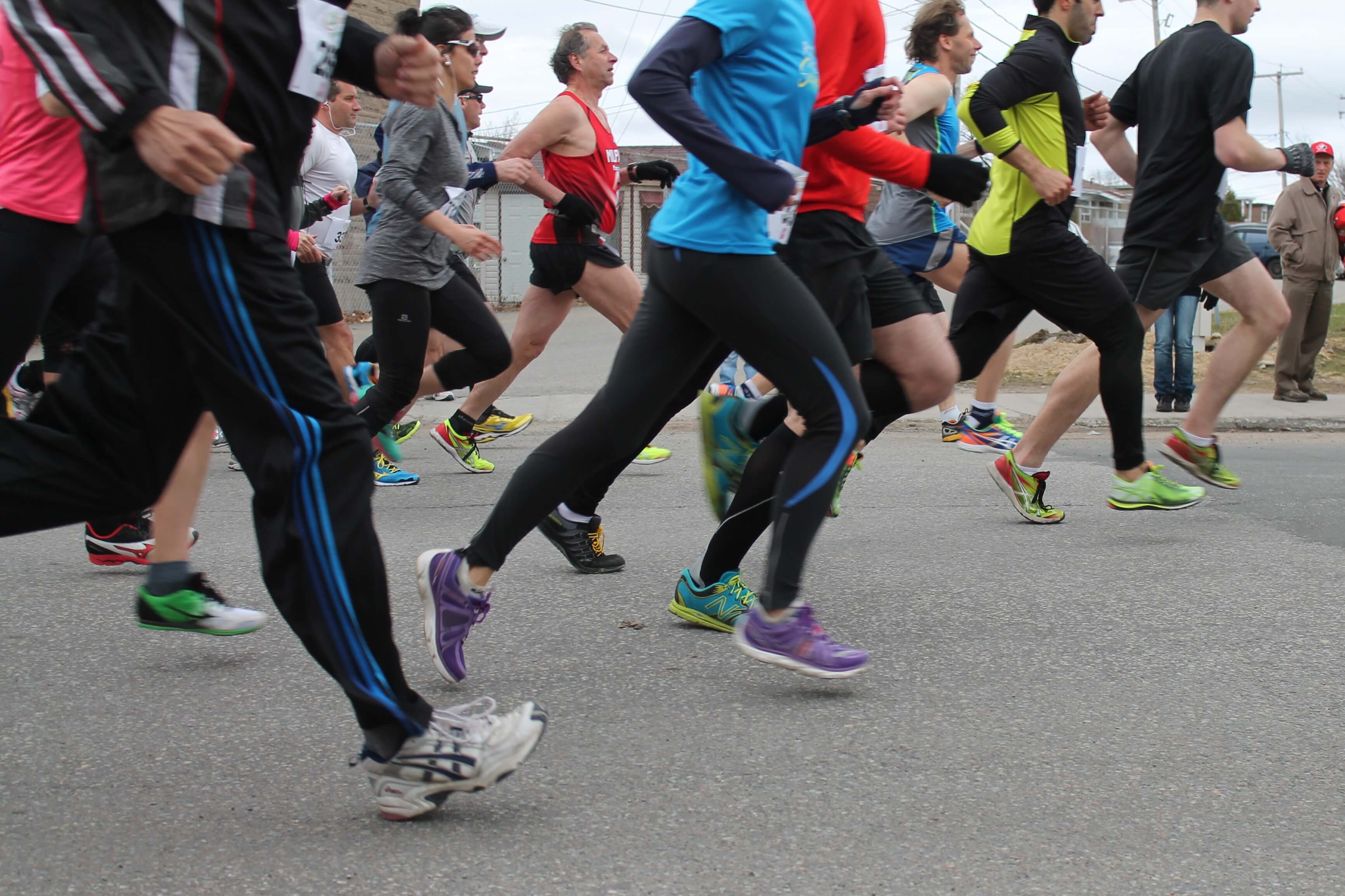 Coureurs à la Course du printemps 2015