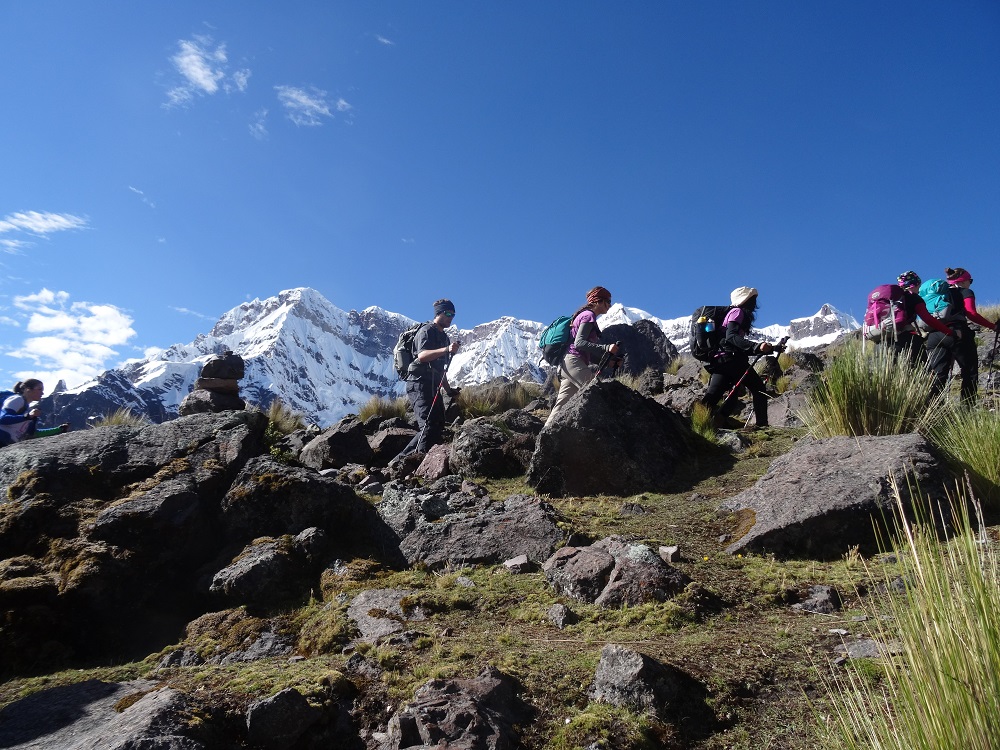 Groupe d'expédition 2017 du cégep TR sur une montagne au Pérou