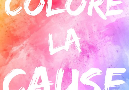 Logo Colore la cause - sur un fond de couleur pastel