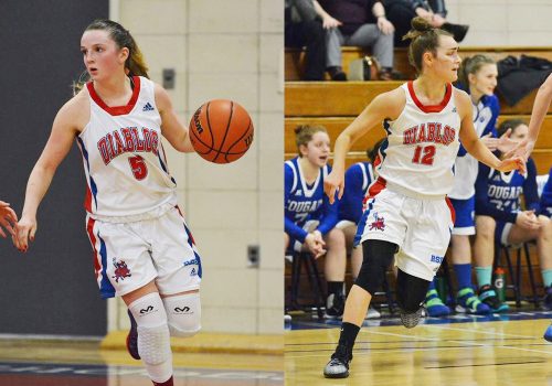 Joueuses de basketball Les Diablos en action