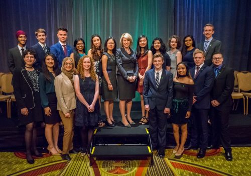 Les lauréats des bourses TD pour le leadeurship communautaire 2017. Photo : TD