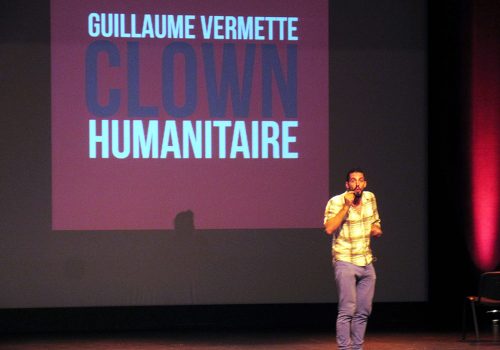 Guillaume Vermette, clown humanitaire, en conférence