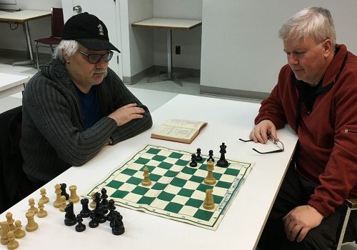 Steve Bolduc et Luc Morin joueurs d'échecs