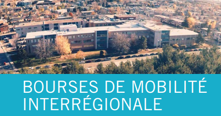 Photo du cégep TR - Affiche pour Bourses de mobilité interrégionale