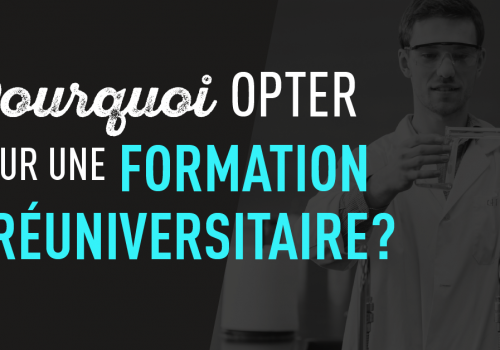 Image Pourquoi opter pour une formation préuniversitaire?