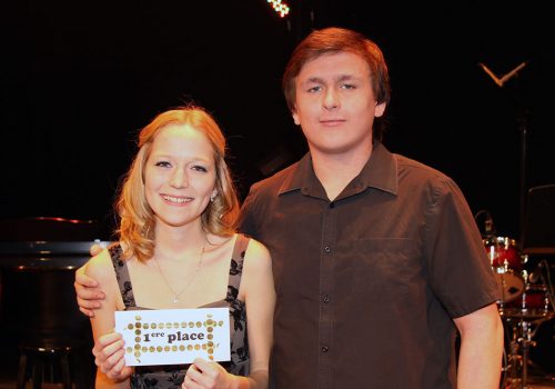Valérie Fréchette-Lambert et Patrick Duchesne, grands gagnants finale locale Cégeps en spectacle