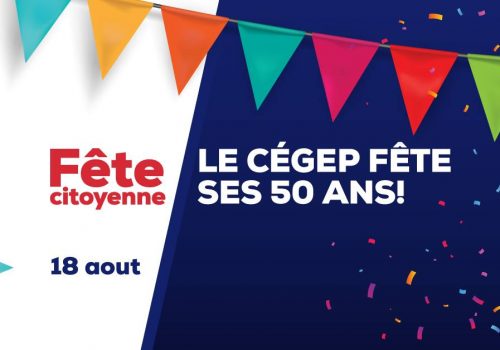 Bannière Le cégep fête ses 50 ans