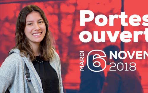 Image Portes ouvertes 2018 - Une étudiante souriant