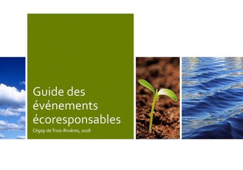 Image Guide des événements écoresponsables - Ciel, eau et pousse de plante