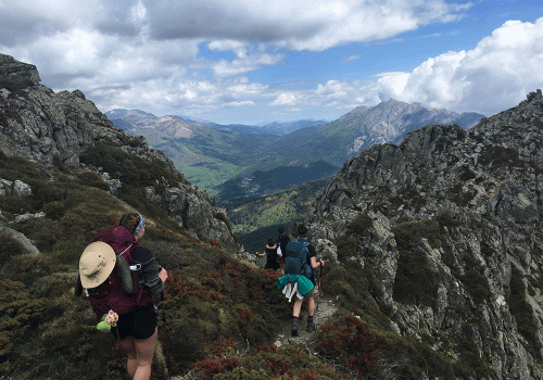 Le groupe d'expédition 2019 du Cégep TR dans les montagnes en Corse