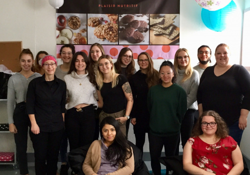 Les étudiantes en diététique 2019 en visite chez La fabrique gourmande