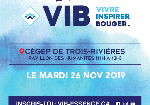 Affiche La tournée Vivre Inspirer Bouger 2019