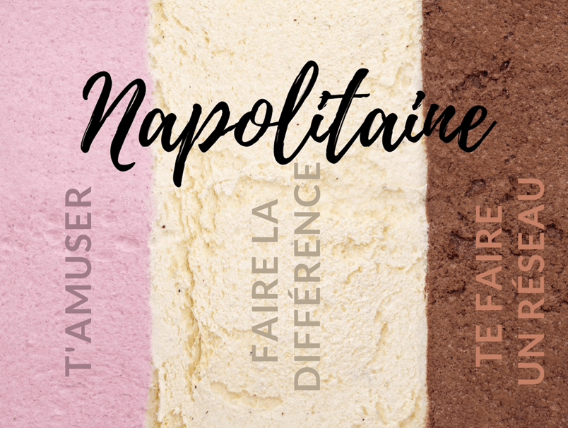 Logo de la page Napolitaine. Image de crème glacée