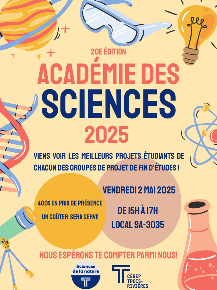Affiche Académie des sciences 2025